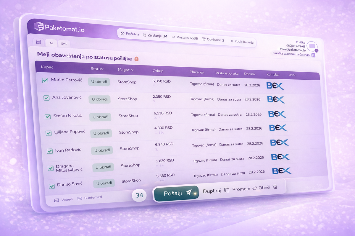 Paketomat.io - vaš logistički partner u online poslovanju – Paketomat App